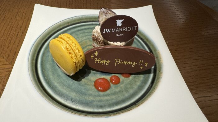 JWマリオットホテル奈良
誕生日のお祝い